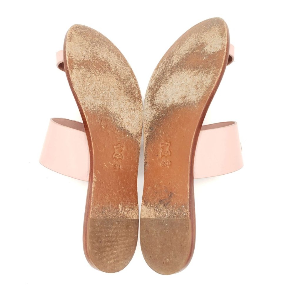 100% Authentic Tory Burch Leather Pink Sandal - Picture 6 of 8